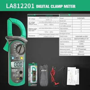 First picture~ Electrical Tester Digital Clamp Multimeter  AC/DC Ammeter Voltmeter potable Multimetro 2years guarantee(Brown LA812201
)
