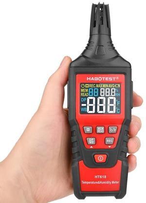 First picture~ Digital Temperature Humidity Meter Hygrometer Wet Bulb Dew point Weather Station Thermometer Gauge pyrometers Tester(Gold HT618
)