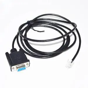 RS232 DB9 D-SUB 9 PIN TO RJ11 RJ12 6P4C SERIAL CONSOLE CABLE FOR LEADSHINE DIGITAL STEPPING DRIVE DM882S DMA882S 3DM580 3DM2283 (1.8M Length)