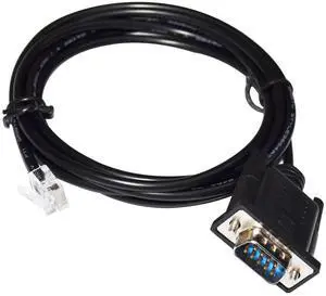 DB9 M D-SUB9PIN TO RJ11 6P4C CONVERTER CABLE FOR KEYENCE CAMERA DRIVER CV-X SERIES TO MITSUBISHI FX SERIES PLC PROGRAMMING KABLE (1.8M Length)