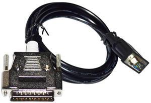 D-SUB 9 PIN DB9 TO DB25 ADAPTER RS422 PLC COMMUNICATION CABLE FOR DELTA DOP SERIES TOUCHSCREEN TO MITSUBISHI FX/FX1N/FX2N PLC (DOP-AS57 SERIES)
5M Length