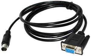 DB9 D-SUB 9PIN FEMAL TO MINI DIN 8P MD8 MALE CONNECTOR SERIAL CABLE FOR WECON LX5 SERIES PLC TO V-BOX COMMUNICATION KALBE 0.9M Length(1.8M Length)