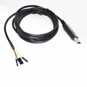 FTDI FT232RL USB TO RS232 CONVERTER 4PIN 4 WAY DUPONT JUMPER DEBUG DOWNLOAD CABLE FOR RASPBERRY PI WITH PINOUT VCC GND TXD RXD 
3M Length