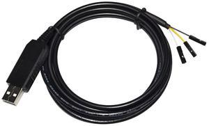 FTDI FT232RL USB UART TTL 3V3 TO 3P Dupont 3x0.1" Single Pole Connectors TTL-232R-RPi Debug Cable for Raspberry Pi with Txd Rxd (TTL 3.3V)
5M Length
