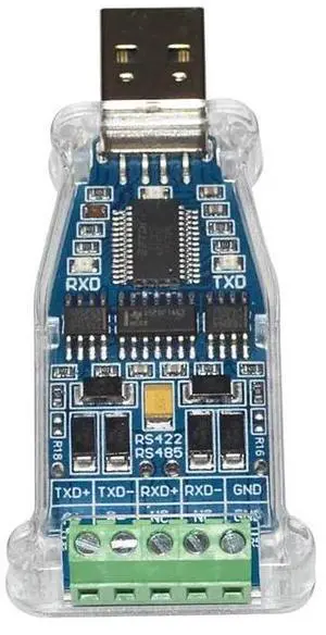 INDUSTRIAL FTDI FT232RL CHIP USB TO RS485 RS422 MODULE COMMUNICATION CONVERTER ADAPTER, 485 422 TO USB ADAPTOR WITH TXD RXD LED (USB-RS485 RS422)
(0)