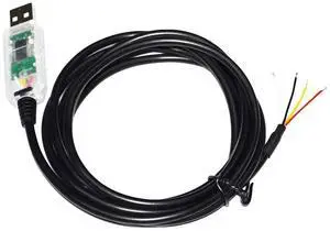 INDUSTRIAL FTDI FT232RL CHIP USB TO 4 CORE 4PIN 4P WE WIRE END OPEN RS485 CONVERTER SERIAL CABLE COMPATIBLE USB-RS485-WE-1800-BT (Transparent USB Case)
3M Length