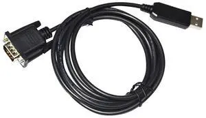 FTDI FT232RL CHIP USB TO D-SUB 9-PIN DB9 MALE RS232 CONVERTER CPU FIRMWARE UPGRADE CABLE FOR GE FANUC VERSAMAX PLC AT-STYLE PORT 
1.8M Length(1.8M Length)