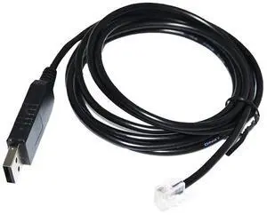 FT232RL CHIP USB TO RJ12 6P6C RS232 CONVERTER SERIAL CONFIGURATION COMMUNICATION CABLE FOR CARLO GAVAZZI CPT-DIN ENERGY METERS 
0.8M Length(1.8M Length)
