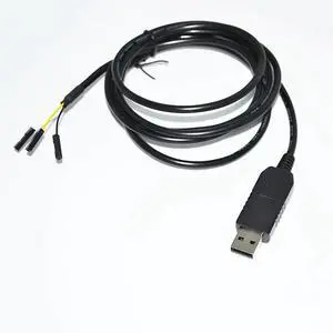 FTDI FT232RL RS232 USB TO 3PIN 3 WAY DUPONT JUMPER DEBUG DOWNLOAD CABLE FOR RASPBERRY PI WITH PINOUT GND TXD RXD 
(1.8M Length)