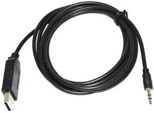 FTDI USB PG-4W PROGRAMMING CABLE FOR KENWOOD TH-D7 TH-D7A TH-D7A(G) TH-D7E TH-D7E(G) TO PC WITH USB RS232 TO 2.5MM TRS JACK PLUG 
0.3M Length(3.6M Length)