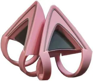 Silicone Cat  Ears Lovely Attachable Accessory for V2 Headsets(Pink)