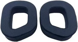 Breathable Earmuffs Earpads for HS80 RGB Earphone Buckle Earpads Earcups(protein skin)
(Black)