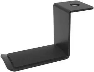 Rotary Hanging Hook Durable Metal Headphone Holder Gaming Headset Mounts(Black)