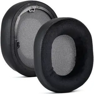 Comfort Mesh/Flannel Ear Pads Headphone Earpads for HS55 HS55 Headset Noise Cancelling Cushion Earpads Sound Isolation(Leather fleece)