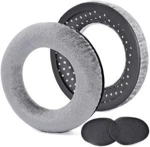 1 Pair Soft Sponge Ear Pad Earmuff Replacement Earpad Ear Sponge Sleeve Leather Earmuffs for DT990  DT880 Cover(Gray)