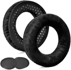 1 Pair Soft Sponge Ear Pad Earmuff Replacement Earpad Ear Sponge Sleeve Leather Earmuffs for DT990  DT880 Cover(Black)