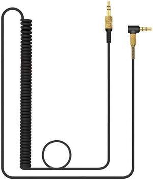 Stretchable Detachable Gaming Headphone Cable 118 Feet for II 2(Black no button)