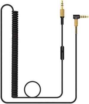 Stretchable Detachable Gaming Headphone Cable 118 Feet for II 2(Black belt button)