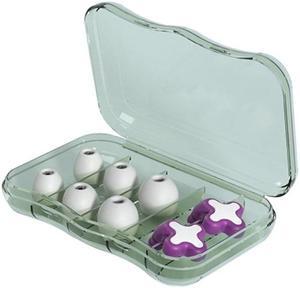 Silicone Sponge Sleeping Ear Plugs Portable Soundproof Earplugs Soft Foam(Purple)