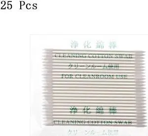 25 Pieces/set Foam Cotton Swab Cleaning Swab Foam Tips Sponge Stick for Earphone for Smart Phone Tablet Charge Port(for copper)