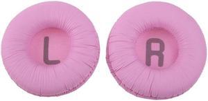 1 Pair Replacement Foam Ear Pads Cushion Cover for Tune600 T500BT T450 T450BT(Pink)