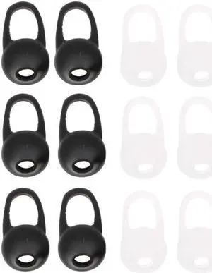 12Pieces Universal Silicone Earbuds Cover with Ear Hook Headset Tips Covers