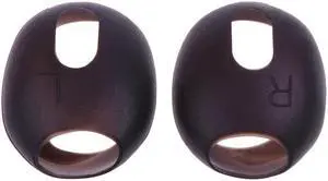 Ultra-thin Earphone Silicone Sleeve Ear Buds 1 Pair for Headset(Black)