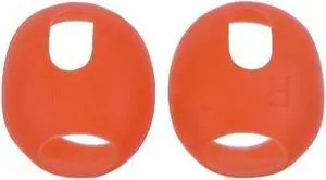 Ultra-thin Earphone Silicone Sleeve Ear Buds 1 Pair for Headset(Orange)