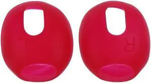 Ultra-thin Earphone Silicone Sleeve Ear Buds 1 Pair for Headset(Red)