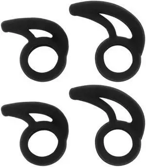 Silicone Earhook Earbuds Ear Tips Cushions for Bluetooth-compatible Wireless Headsets Earphones Earplugs(Black)