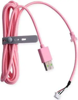 USB Cable Headphones Wire Replacement PVC Wire(Pink)