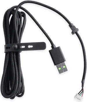 USB Cable Headphones Wire Replacement PVC Wire(Black)