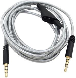Replacement Cable for A10 A40 A30 Gaming Headset  Extension Cable(Silver button)