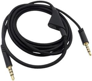 Replacement Cable for A10 A40 A30 Gaming Headset  Extension Cable(Black button)