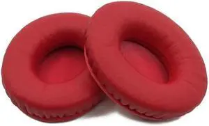 Portable Headset Replacement Earmuff for Senn-heiser  On-ear Headphone(Red)