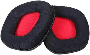Ear Pads Cushion Sponge Cover Earmuff for RGB  Replacement(Black red)