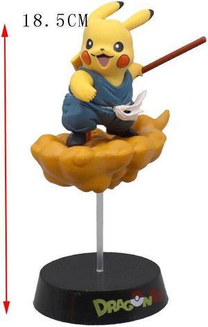 Pokemon Anime Pikachu COS Dragon Ball Son Goku Somersault Cloud Classic Model Toys Action Figure Doll Toys for wu kong blue
