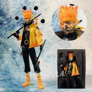 Hot Anime Naruto Uzumaki Naruto Figure Rikudou Sennin Mode Shippuuden Action Figure Doll PVC Collection Model Toys Gifts 275cmwith box