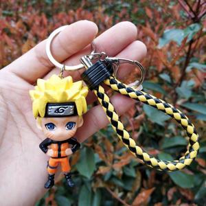 Naruto Action Figure Keychain for Car Keys Anime Trinkets Accessories Figurines Bag Backpack Doll Women Men GiftUzumaki Naruto D