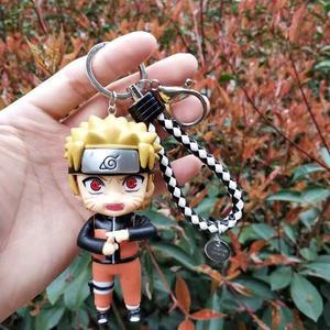 Naruto Action Figure Keychain for Car Keys Anime Trinkets Accessories Figurines Bag Backpack Doll Women Men GiftUzumaki Naruto A
