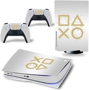 PS5 Disk Edition Skin Sticker Decal for PS5Disc Console and 2 Controllers PS5 Skin Sticker Vinyl(TN-PS5Disk-7163)