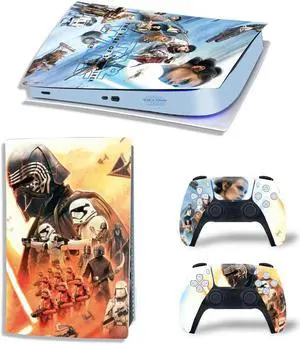 Star Wars Vinyl Skin Sticker For PS5Digital PS5 PS 5 Game Console Game Handle Full Protective Film(TN-PS5Digital-4417)