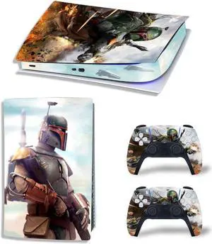 Star Wars Vinyl Skin Sticker For PS5Digital PS5 PS 5 Game Console Game Handle Full Protective Film(TN-PS5Digital-0048)