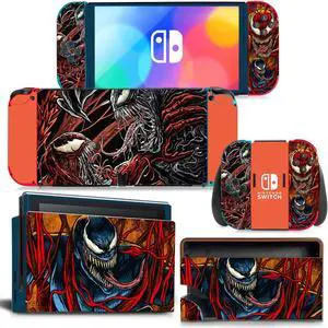 Venom Skin Sticker Decal for Switch Console Controller Dock Skin Vinyl(2192)