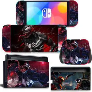 Venom Skin Sticker Decal for Switch Console Controller Dock Skin Vinyl(2191)