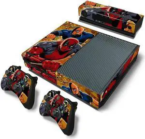 Deadpool Printing Skin Sticker Game Console Protective Film For One Gamepad Decal Full Coverage Capa Para(TN-One-0678)