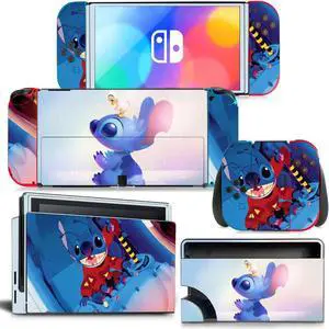 Stitch Lilo & Stitch Skin Sticker Decal for Switch Console  Controller Dock Skin Vinyl(1611)