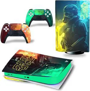 Star Wars Skin Sticker For PS5Disk PS5 Dick Game Console Game Handle Full Protective Film(TN-PS5Disk-4426)