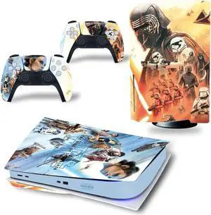 Star Wars Skin Sticker For PS5Disk PS5 Dick Game Console Game Handle Full Protective Film(TN-PS5Disk-4432)