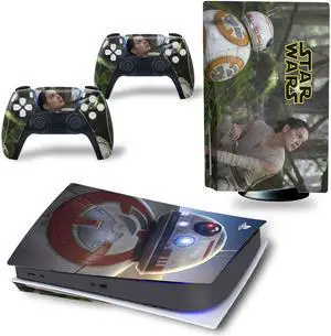 Star Wars Skin Sticker For PS5Disk PS5 Dick Game Console Game Handle Full Protective Film(TN-PS5Disk-4433)